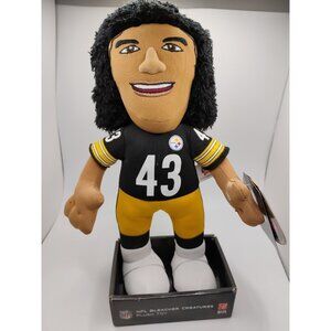 Bleacher Creatures NFL Pittsburgh Steelers Troy Polamalu 11" Plush Doll New